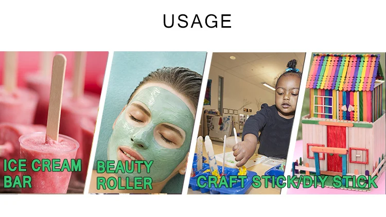 Art Ice Cream Tools custom popsicle sticks