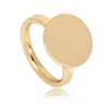 Latest gold rings design for women Minimalist Geometric Round Rings jewelry