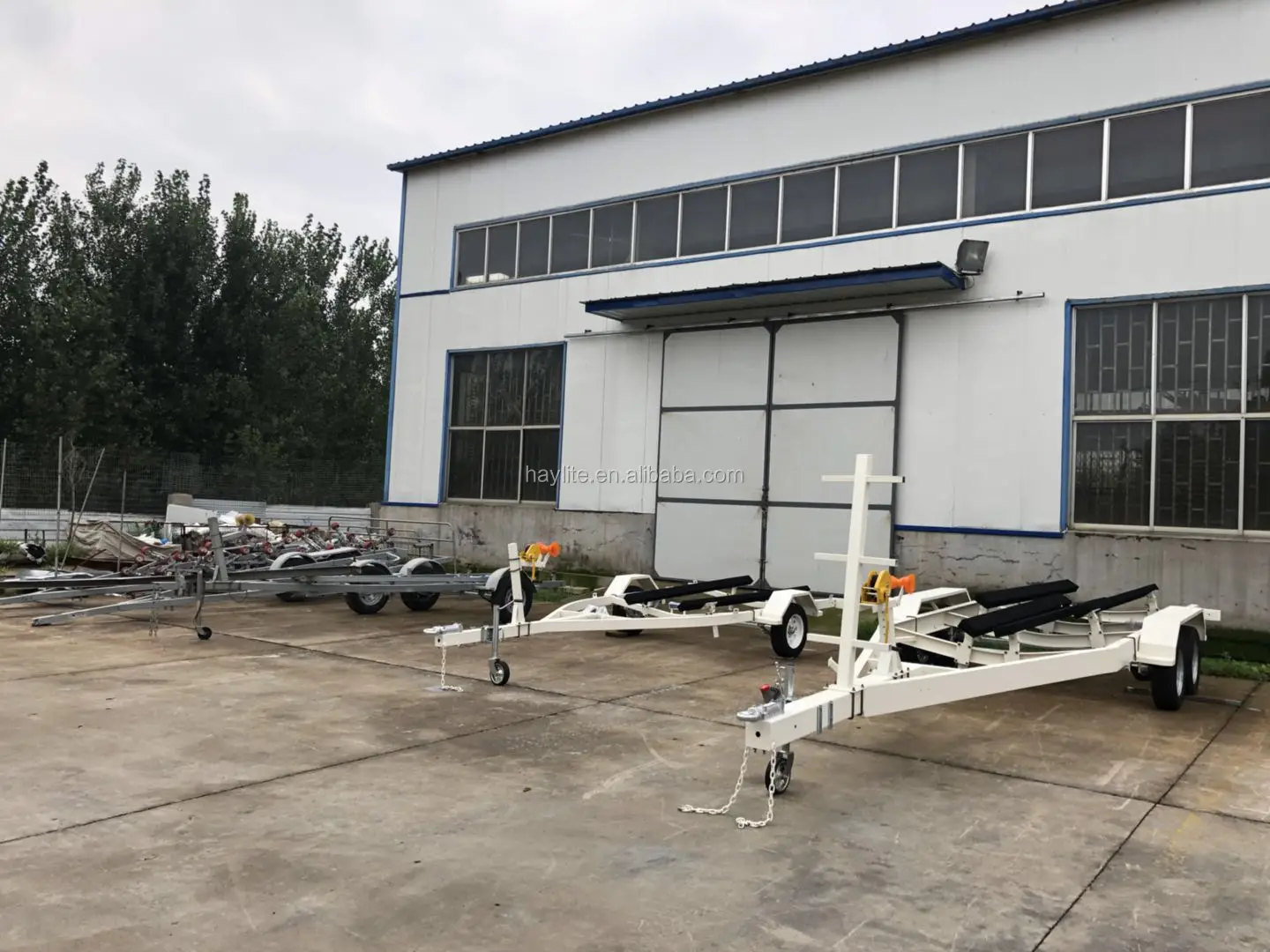 Fully Anodized H Beam Aluminum Boat Trailer With Torsion Axle