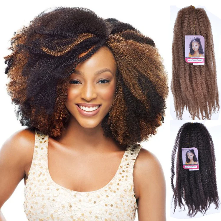 2x Small Havana Mambo Twist Crochet Braids Synthetic Braiding Hair