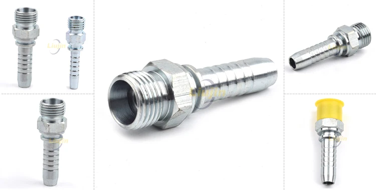 Fully stocked Metric male 24 degree cone series hose hydraulic union fitting
