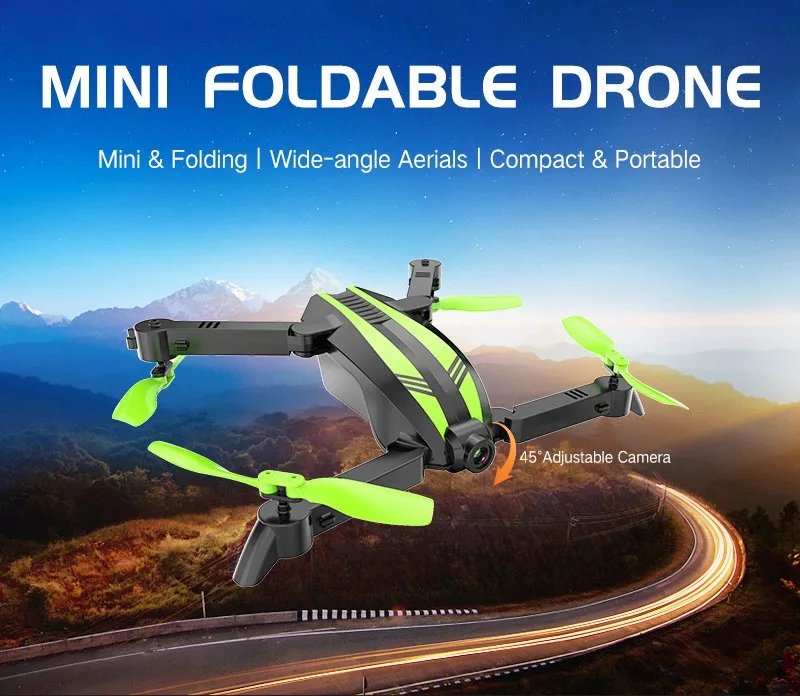Global Drone Gw68 Small Drone With Hd Camera With Wide Angle Hulk Green