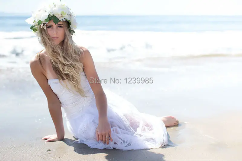 Buy Rw014 Sexy Beach Wedding Bridal Gown Boho Bohemian Hippie