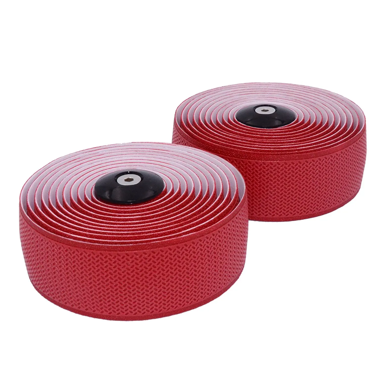 KINGOU Bike Handlebar Tape PU Anti-Skid Bicycle Bar Tapes with Adhesives End Plugs and Finishing Tapes