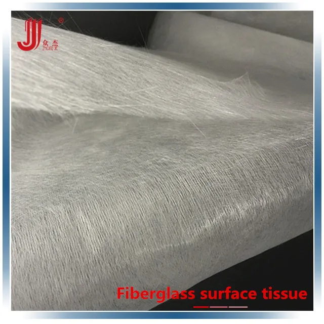 Fiberglass surface tissue