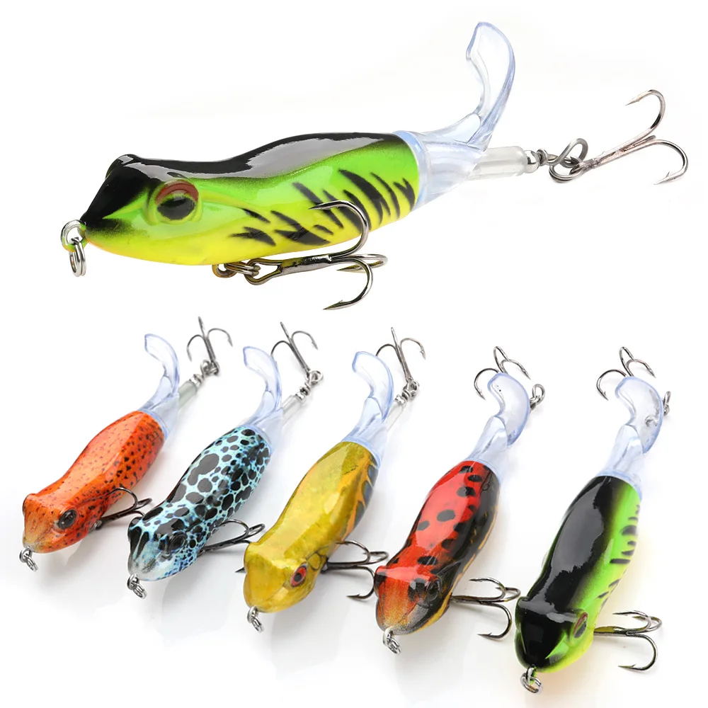 9cm 11g Topwater Frog Whopper Plopper Fishing Lures For Bass,Hard