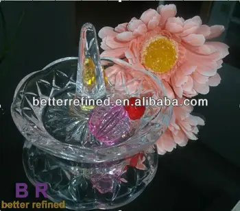 Lovely Ring Holder Engraved With Flower Pattern As Glass