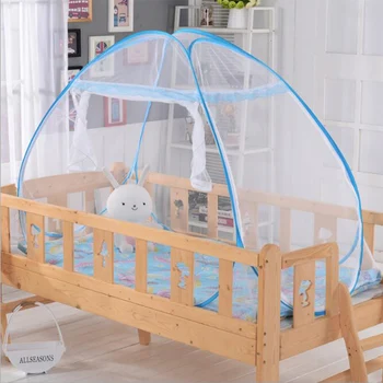 Mosquito Net Baby Crib Tent Safety Net Pop Up Canopy Cover