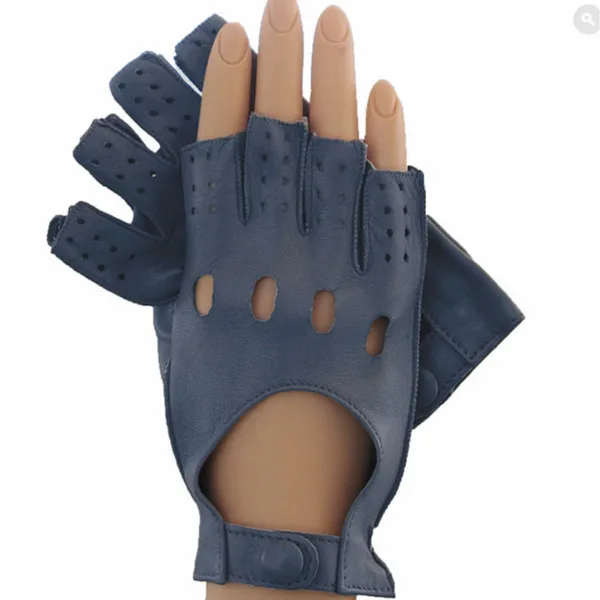 ladies fashion sexy fingerless leather glove