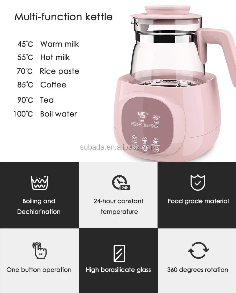Baby Formula Quick Boil Kettle With Keep Warm Function Water Boiler