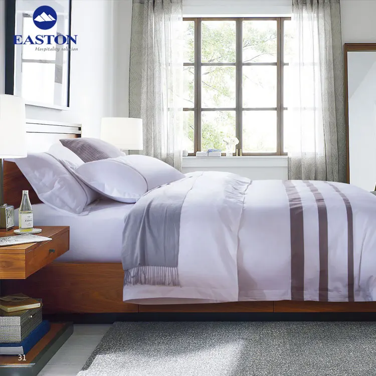 Hotel Sheets Set White Cotton Organic 300 Thread,Hotel 100 Cotton