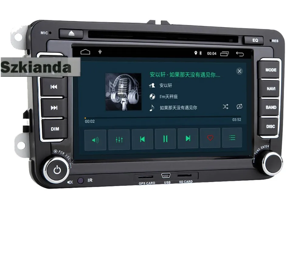 Top 7" IPS Touch Screen Android 9.0 Car dvd player for Volkswagen Passat B5 Golf MK5 B6 B7 Tiguan Wifi 3G GPS Bluetooth Radio 10