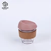 Creative And Fashionable Office Glass Coffee Cup With Cork Sleeve