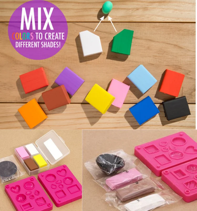 New Arrival Diy Eraser Clay Diy Bake Rubber Make Your Own Rubber School