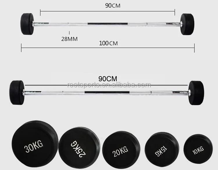 100kg Weight Lifting Rubber Or Cpu Fixed Rod Barbell Dumbbell Set Buy