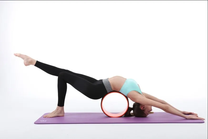 Back Support Yoga & Pilates Exercise Wheel,Yoga Ring For Back Exercises