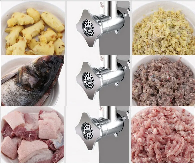 Stainless Steel Meat Grinder & Slicing Machine Meat Processing Equipment for Kitchen and Restaurant