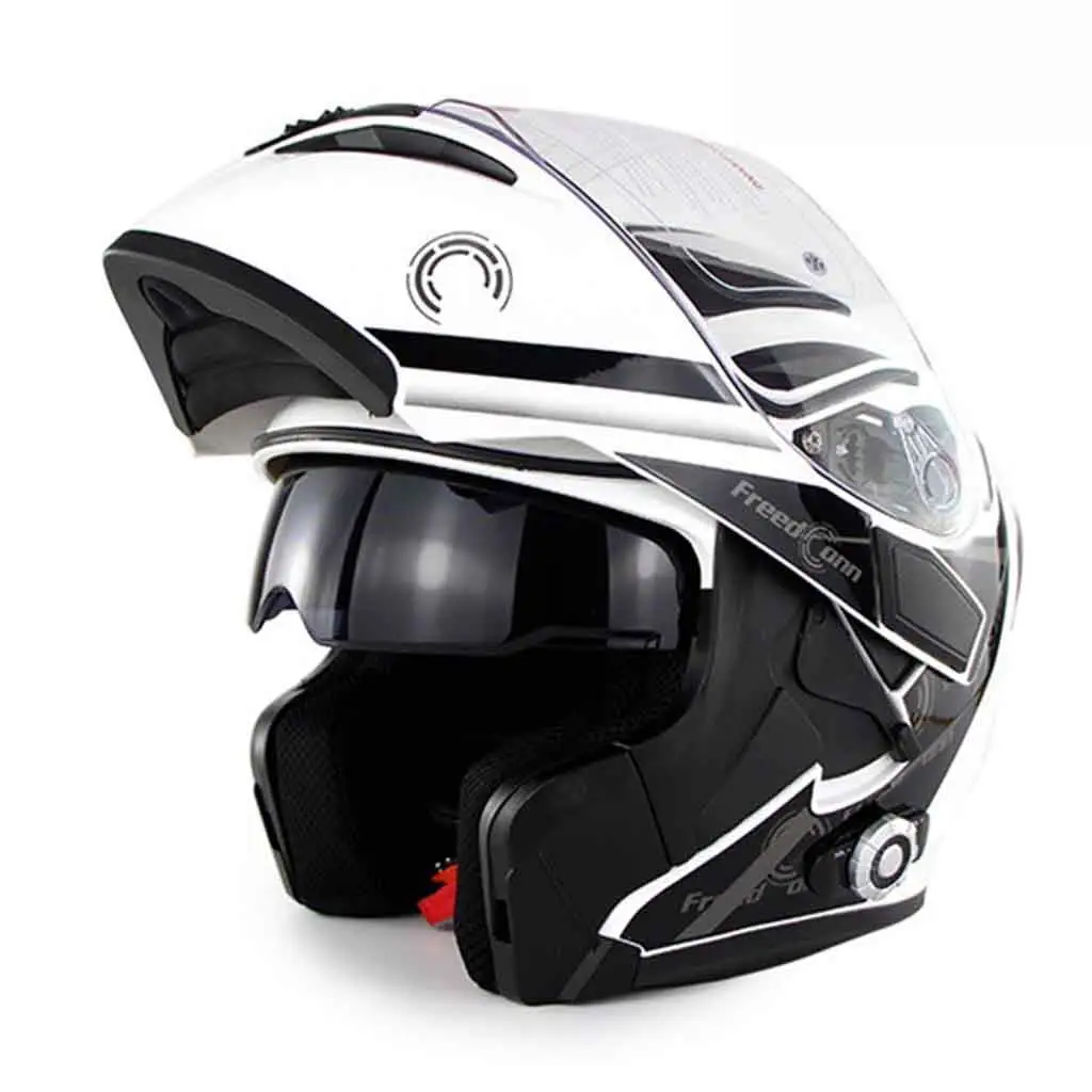 Icon motorcycle helmets with bluetooth