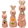 A set of three ceramic Rabbit ,Living Room Study Adorable decorative furnishing articles