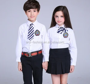 new design long sleeve children boys and girls school uniform shirt new design long sleeve children boys and girls school uniform shirt