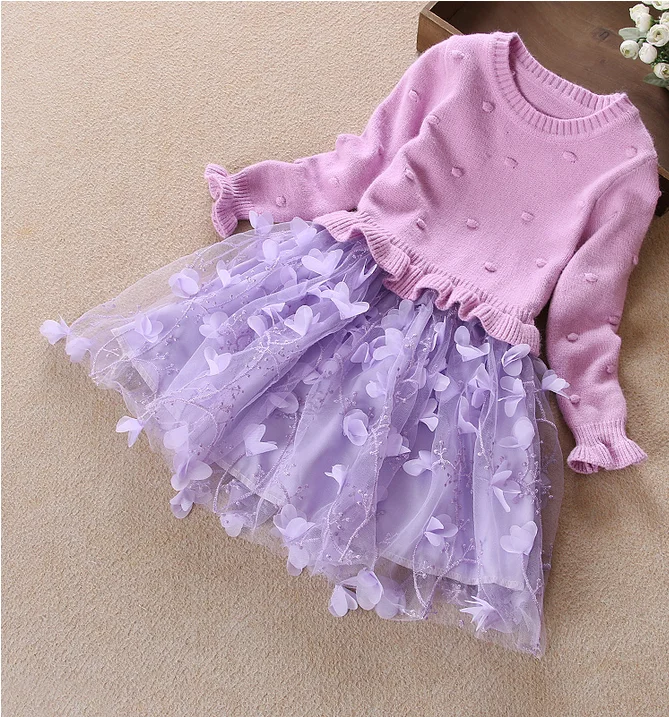 toddler sweater dress with tulle