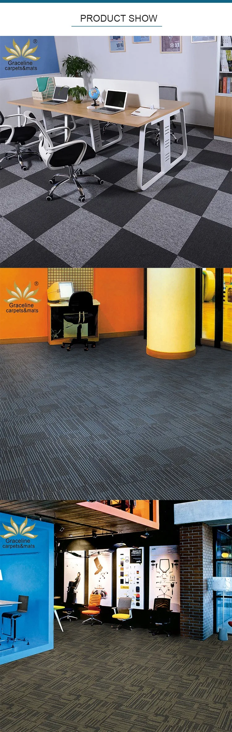 Carpet Floor Tiles,Diy Peel And Stick Ribbed Carpet Tile For