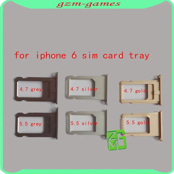 Gold And Silver Sim Card Tray Holder Slot For Iphone 6 Buy Sim