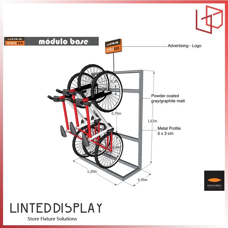Bicycle Accessories Flooring Display Rack Floor Mounted Bike Bracket