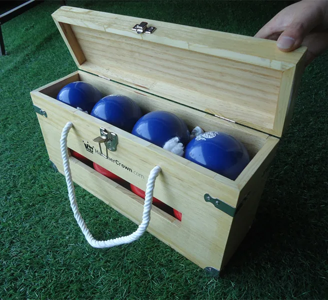 Wooden Bocce Ball Set Resin Bocce Ball Set With Carrying Box Custom