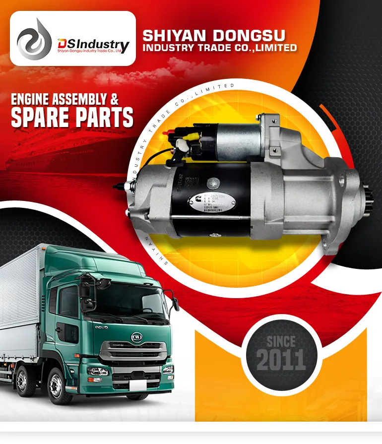 3103914 starter motor for excavator tractor 11t 24v 8.5kw