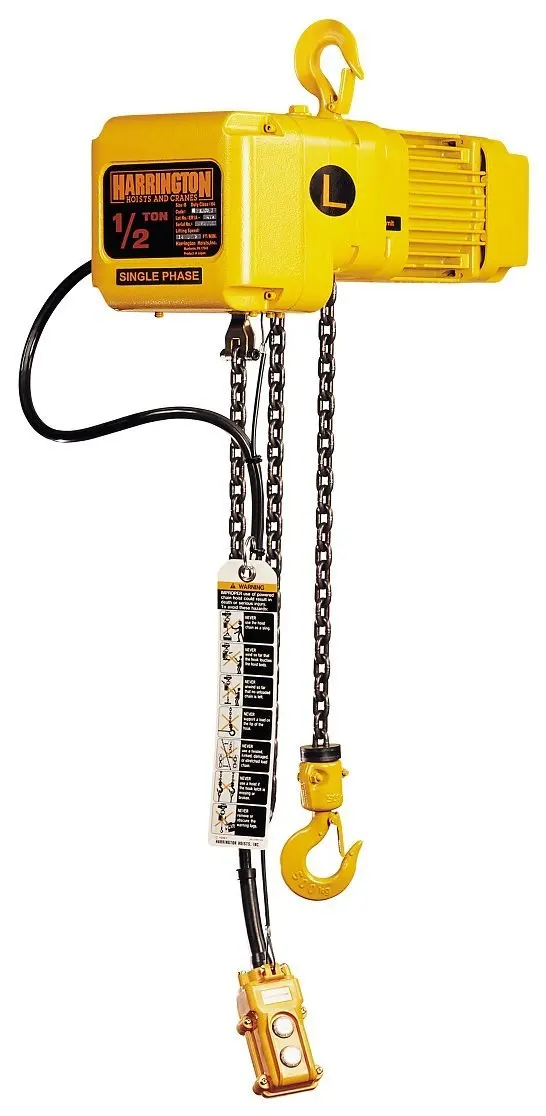 Harrington SNERM030C-L/S-10 Electric Chain Hoist 10' Of Lift 3 Ton