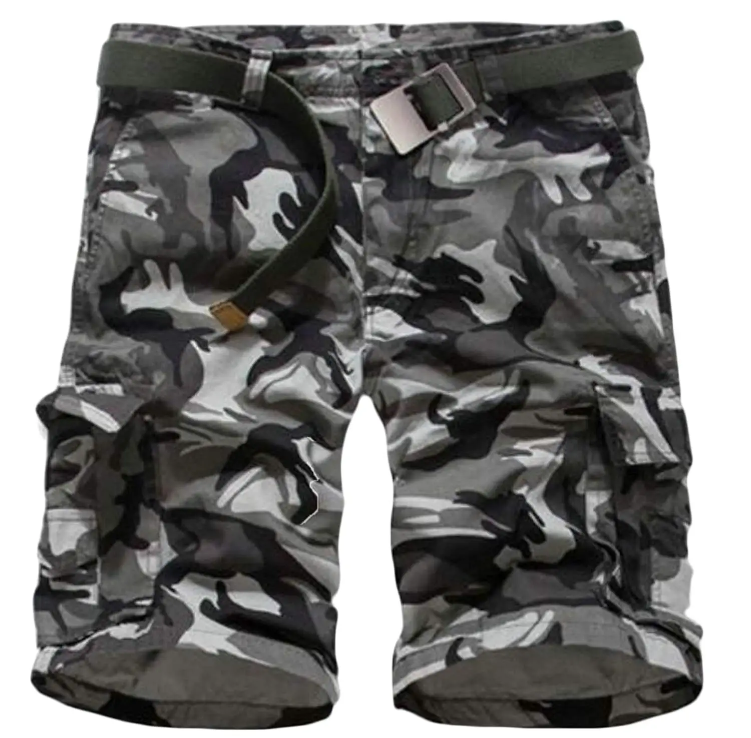 Generic Mens Casual Sports Shorts Fashion Camouflage Stitching Trunks Board Shorts