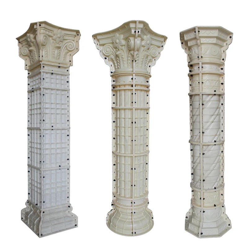 Precast Plastic Round Roman Column Mold House Pillar Mold Buy Pillar