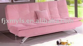 Elegant Pink Fabric Sofa Bed Elegant Pink Fabric Sofa Bed