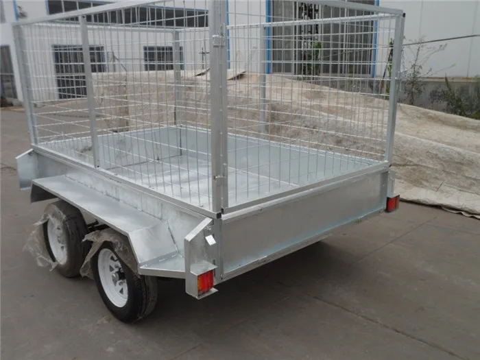 Heavy duty double axle farm box dump trailer for sale.JPG