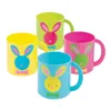 8 oz. 230ml Top Rated Hot Sale Wholesale Cheap Custom Design Plastic Easter Mugs with Assorted Colors for Promotion