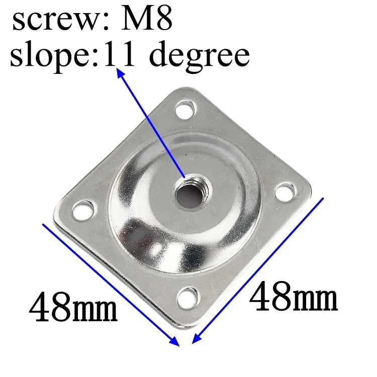 Furniture Hardware Manufacture Zinc Plated Corner Sofa Legs Bracket 1.9