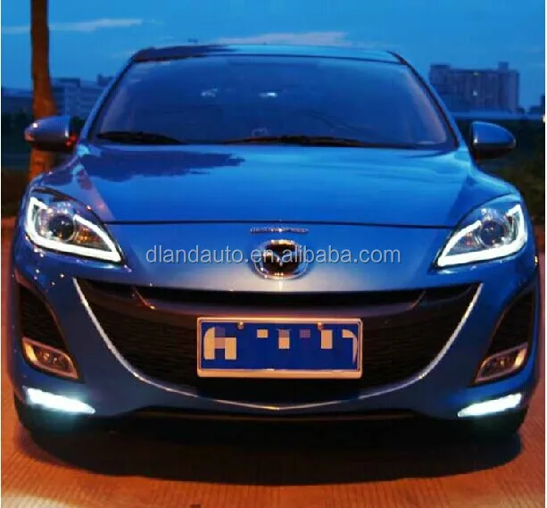 thumbnail image 2 of CrazyTheGod Isamu Genki BJ LED Angel Eye HID Projector Headlights - Mazda 2001-2003 LHD 2 of 6