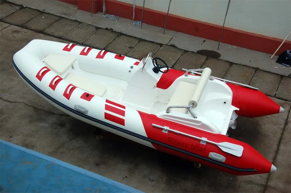 china cheap 4.8m 16ft fiberglass hull inflatable rib boat