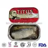 125g*50tins canned sardine titus fish in vegetable oil