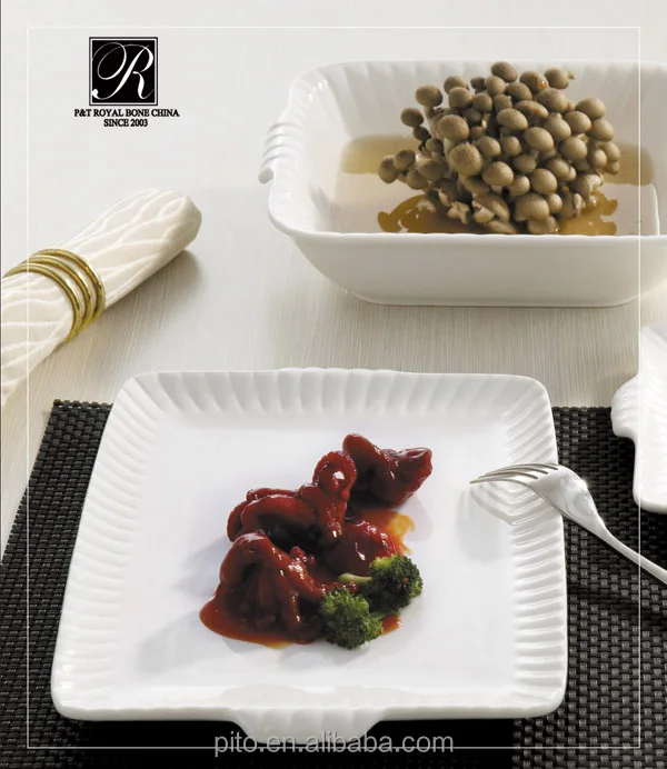 P&T Porcelain Royal Ware Stripe Plate