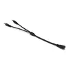 RL-28 5.5*2.1mm 1 Female To 2 Male DC Jack Power Splitter Cable For Solar PV Plants Battery Case Pack RGBW LED Strip Controller