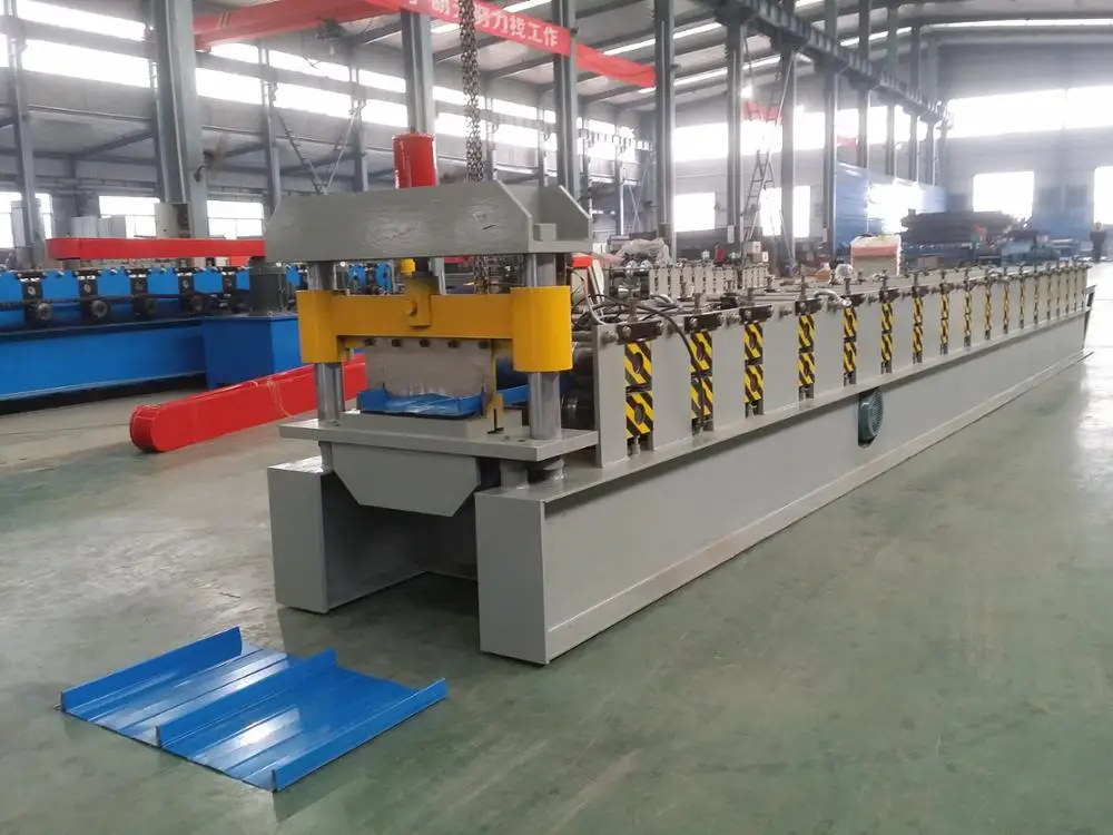 Standing Seam Steel Bemo Tapered Metal Roof Panel Roll Forming Machine ...