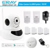 Support PIR,Smoke Detector,Gas Leak Detector Window/Door Sensor IP Camera Wireless Security Alarm System