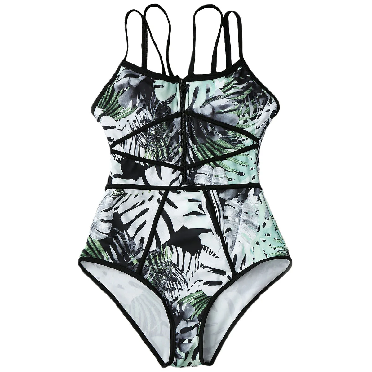 New Arrival Design Leaves Print Waist-type Sling Bikini - Buy Swimwear ...