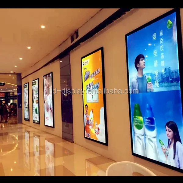 High Brightness Acrylic LED Advertising Light Box Snap Frame Sign Poster Display 
