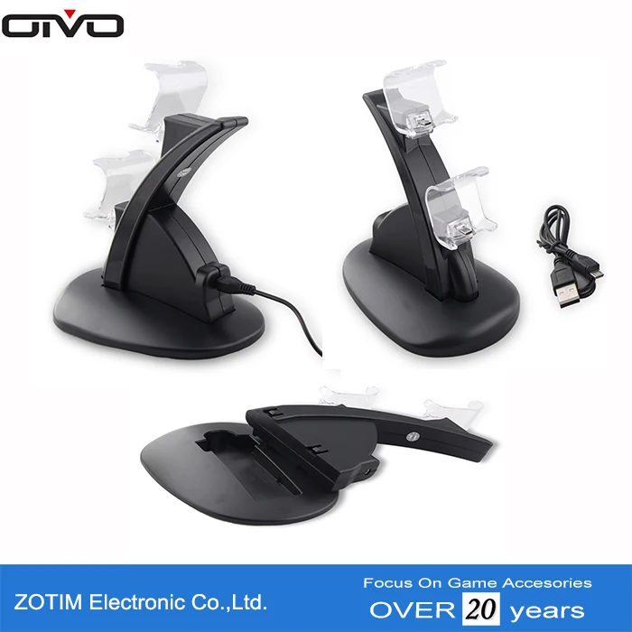 OIVO Dual Charging Dock for PS4 Controller Charger With Usb Cable