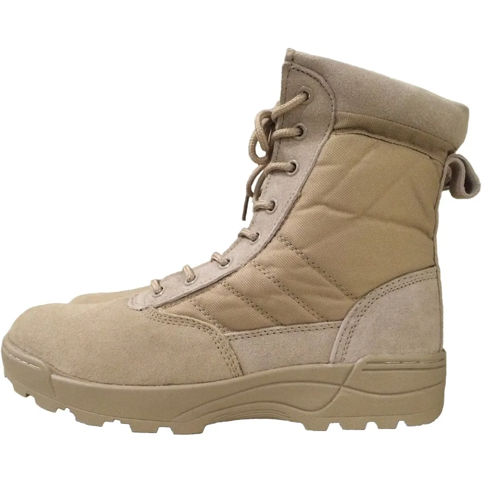 Loveslf Hot Sale Army Desert Boots Outdoor Hiking Boots Beige Military