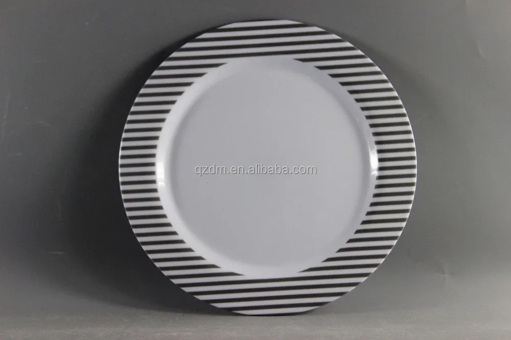New Design Melamine Round Dish Decal Paper Plate
