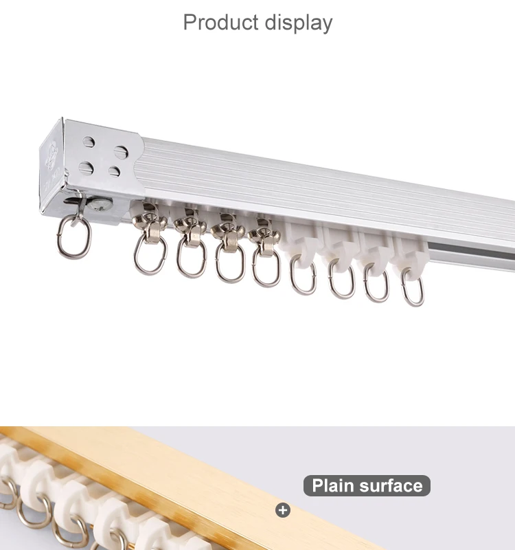 Amerikanischen Decke Montiert Doppel Metall Vorhang Schiene Track Für